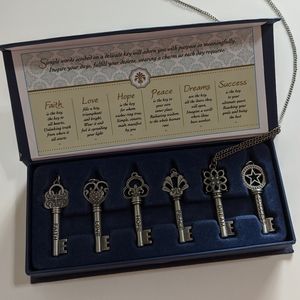 Treasured Keys To Life Necklace Set